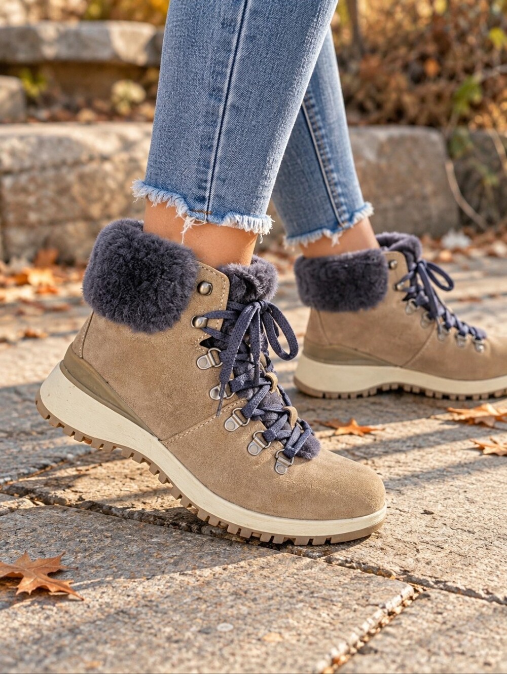Bionica Diablo Women’s Boots Tan Shearling Boots Size 7